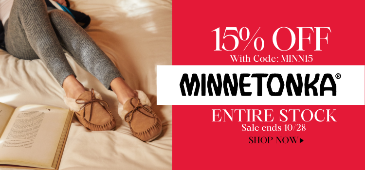  Shop Minnetonka Sale  15% off full priced styles using code MINN15