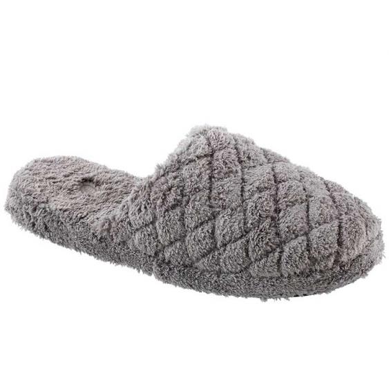 Acorn Spa Quilted Clog Slipper Grey (Women's)