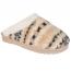 Acorn Faux Fur Fairisle Clog Slipper Ivory (Women's)