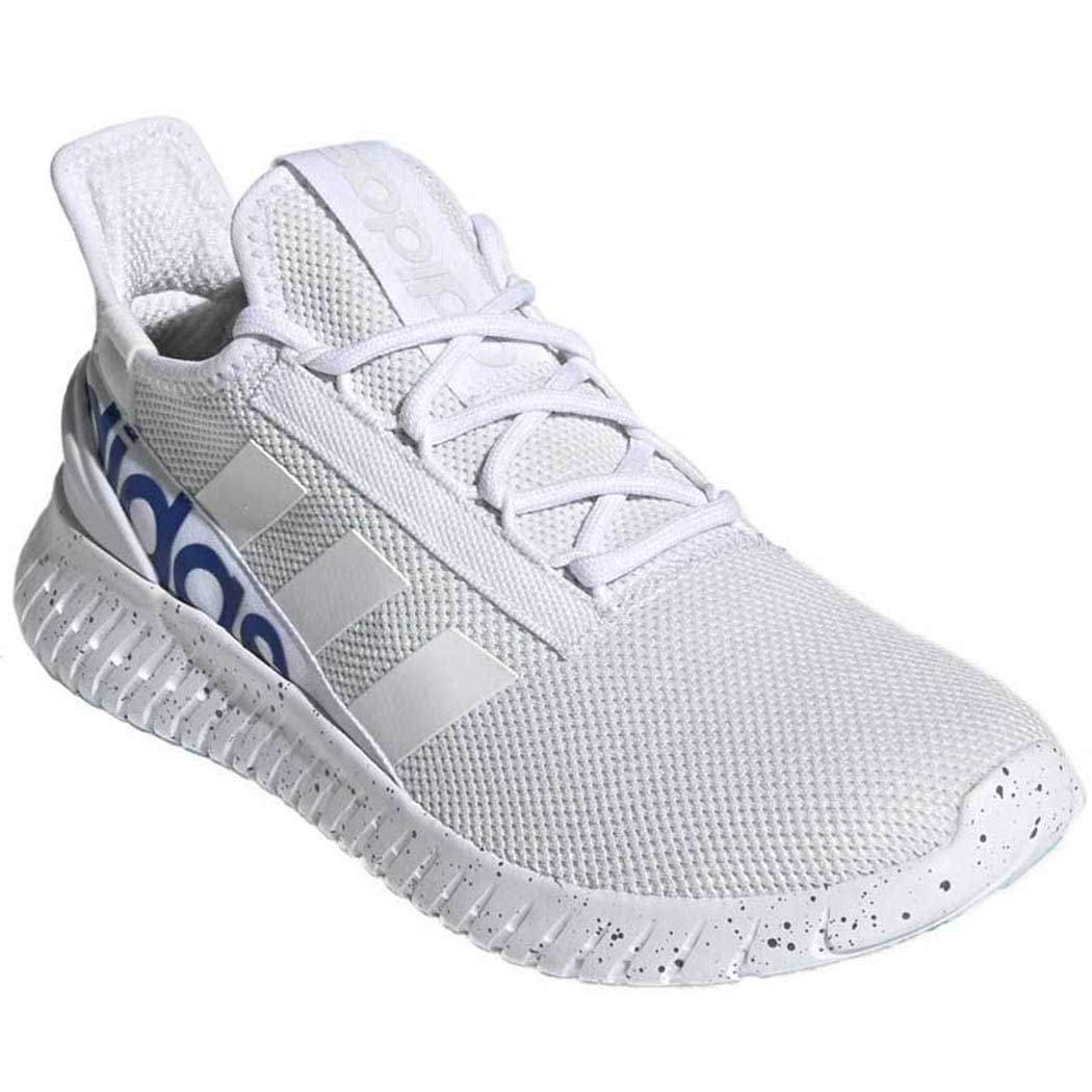 white and royal blue adidas