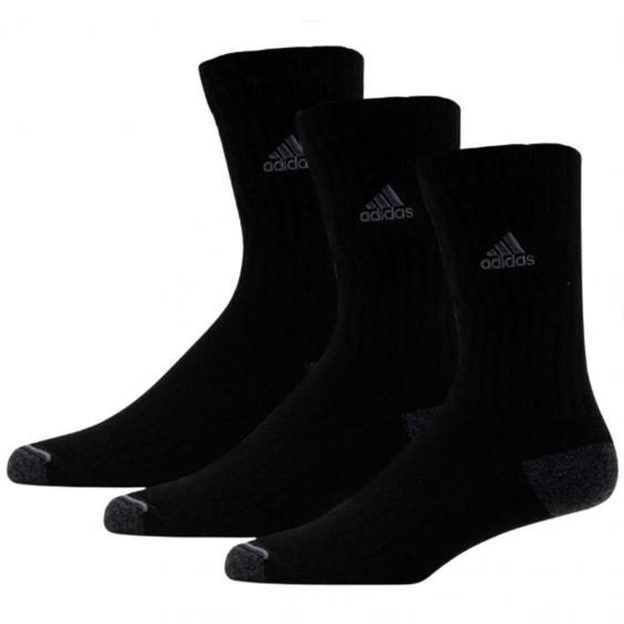 Adidas Classic Cushioned 2.0 3-Pack Crew Socks Black/ Onix Grey (Men's)