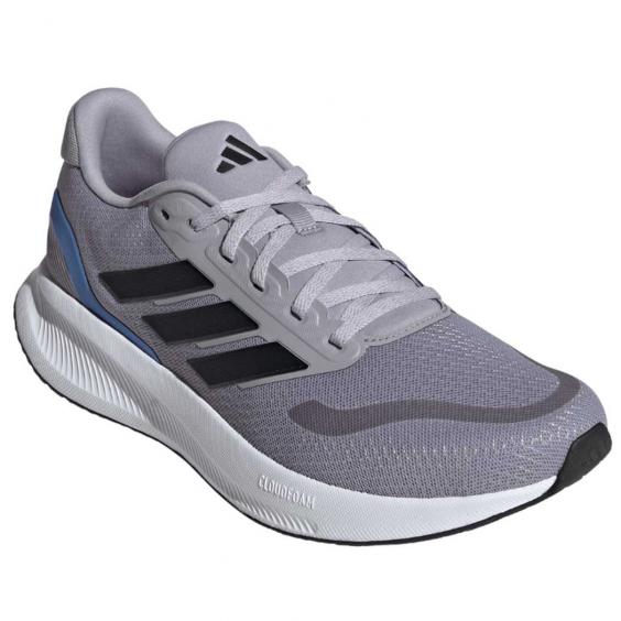 Adidas Runfalcon 5 Runner Grey/ Black/ Blue (Men's) Adidas Runfalcon 5 Runner Grey/ Black/ Blue (Men's)