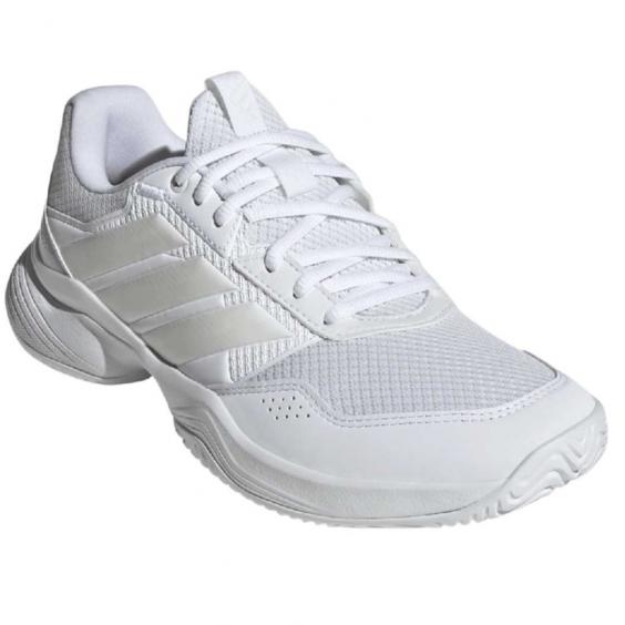 Adidas GameCourt 3 Tennis Shoe White/ Cream/ White (Women's) Adidas GameCourt 3 Tennis Shoe White/ Cream/ White (Women's)