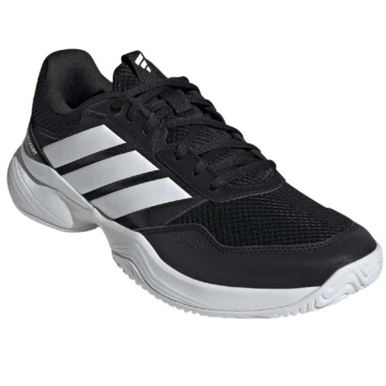 Adidas GameCourt 3 Tennis Shoe Black/ White/ White (Men's) Adidas GameCourt 3 Tennis Shoe Black/ White/ White (Men's)