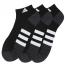 Adidas Cushioned 3.0 3-Pack Low Cut Black/ Onix Grey/ White (Men's) 1