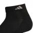 Adidas Athletic Cushioned 6-Pack Low Cut Socks Black/ Aluminum 2 (Women's) 3