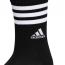 Adidas Cushioned 3-Stripe 3.0 3-Pack Crew Black/ White (Women's) 3