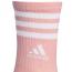 Adidas Cushioned 3-Strip 3.0 3-Pack Crew Semi Pink Spark/ Grey/ White (Women's) 3