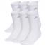 Adidas Classic Cushioned 6-Pack Crew White/ Clear Onix Grey (Women's)