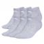 Adidas Classic Cushioned 6-Pack No Show Cool Light Heather/ White (Women's) 