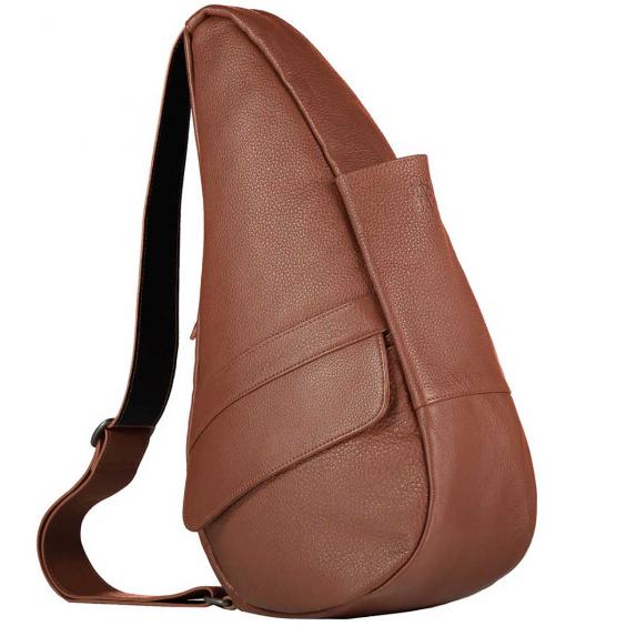 AmeriBag 15'' Leather Healthy Back Bag Tote Chestnut