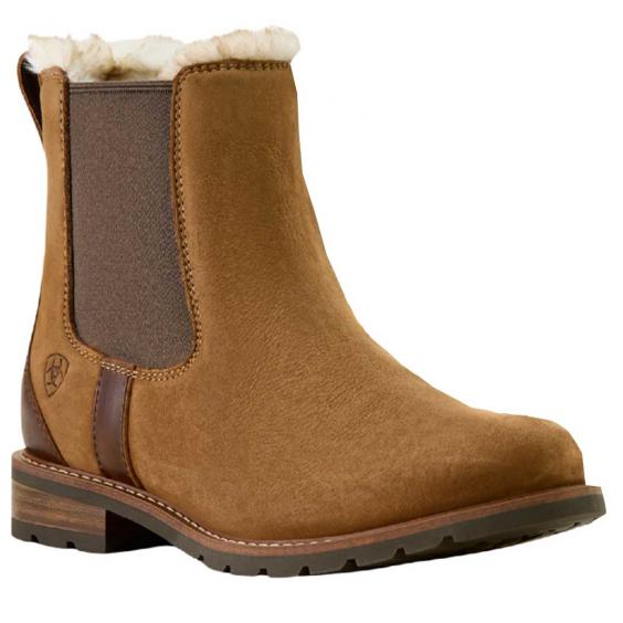 Ariat Wexford Sherpa Waterproof Chelsea Boot Amber Brown (Women's)
