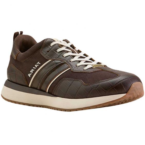 Ariat Ranch Runner Chocolate/ Antique Tan Croc Print (Men's) Ariat Ranch Runner Chocolate/ Antique Tan Croc Print (Men's)