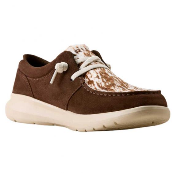 Ariat Hilo Slip-On Coffee Bean Suede/ Speckled Cow Print (Women's) Ariat Hilo Slip-On Coffee Bean Suede/ Speckled Cow Print (Women's)