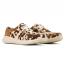 Ariat Hilo Slip-On Tan & White Brindle Hair On/ Dark Tan (Women's) 5