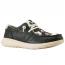Ariat Hilo Slip-On Black Floral Emboss/ Black and White Hair On (Women's)