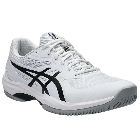 Asics Gel-Game FF Tennis Shoes White/ Black (Men's) Asics Gel-Game FF Tennis Shoes White/ Black (Men's)