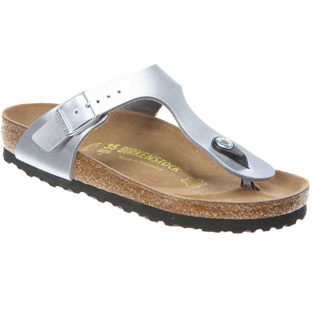 Birkenstock Gizeh Silver Birko-Flor - Free Shipping!