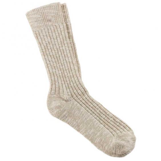 Birkenstock Cotton Slub Socks Beige/ White (Women's)
