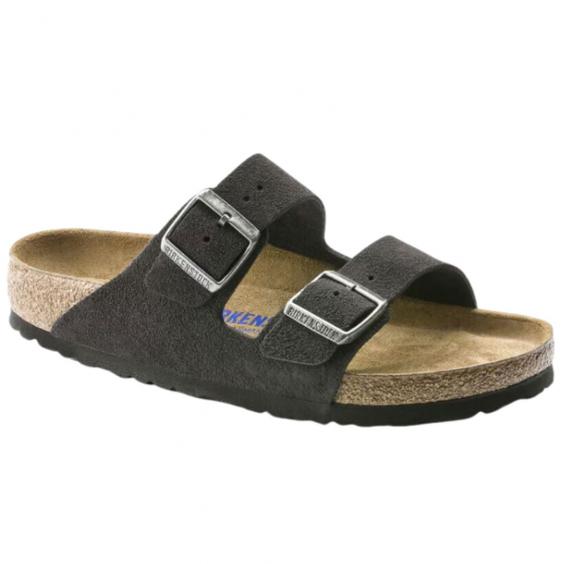 Birkenstock Arizona Soft Footbed Velvet Gray (Women's)