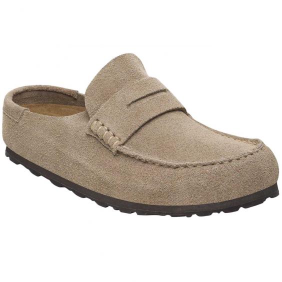 Birkenstock Naples Wrapped Loafer Clog Taupe Suede (Unisex) Birkenstock Naples Wrapped Loafer Clog Taupe Suede (Unisex)