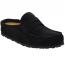 Birkenstock Naples Wrapped Loafer Clog Black Suede (Women's)