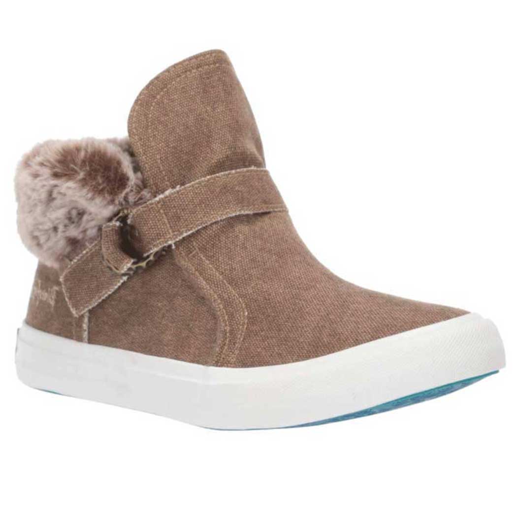 blowfish fur ankle shoes