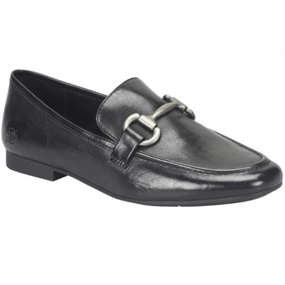 Born Leyla Horsebit Loafer Black (Women's)