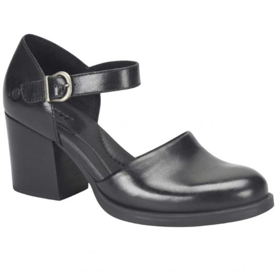 Born Haida Closed Toe Heel Black (Women's)