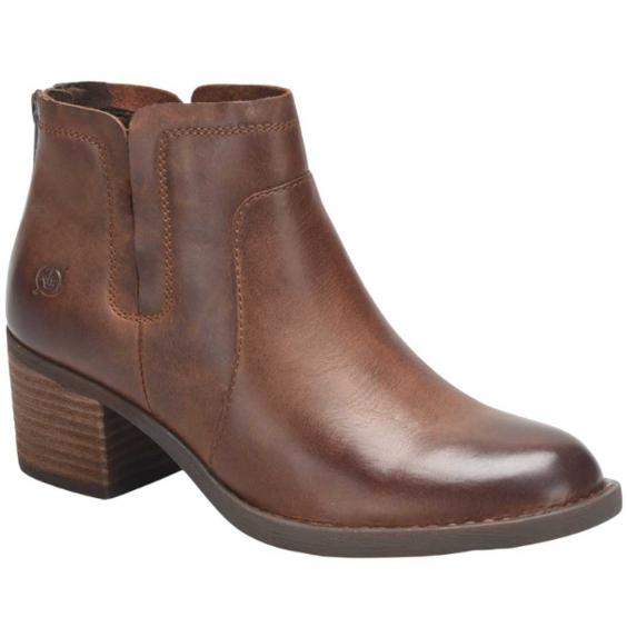 Born Reece Heeled Bootie Brown (Women's)