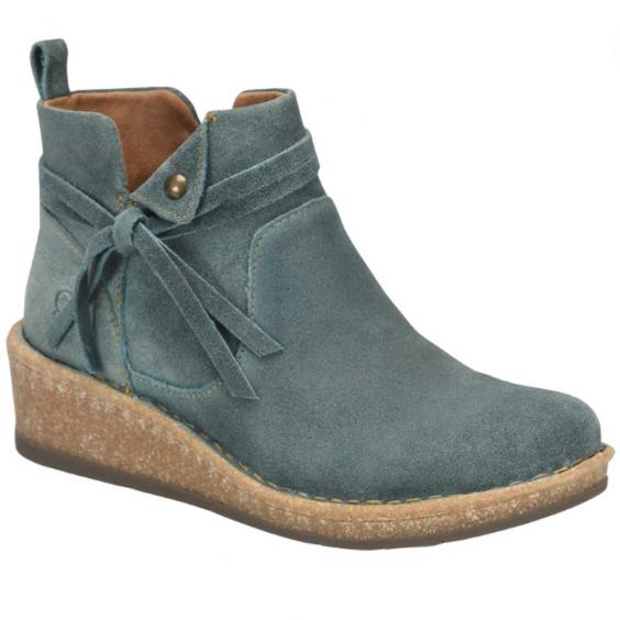 Born Vaughn Wedge Bootie Teal (Women's)