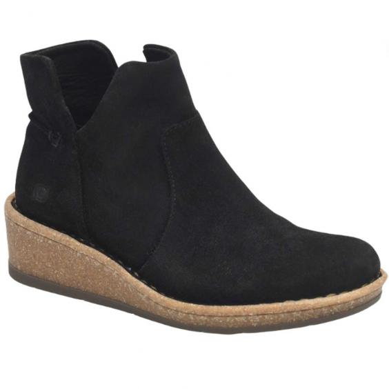 Born Viv Wedge Bootie Black (Women's)