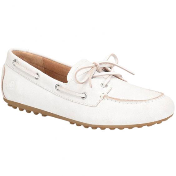 Born Faye Boat Shoe White (Women's)