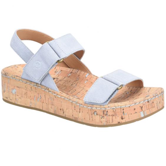 Born Sloan Platform Sandal Light Blue (Women's)