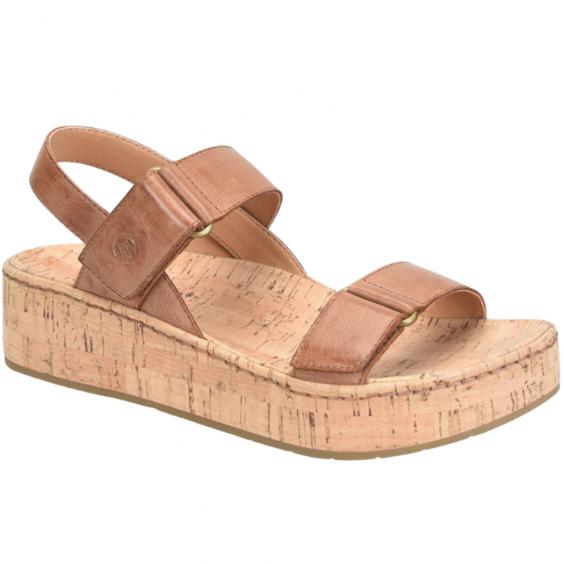 Born Sloan Platform Sandal Brown (Women's)