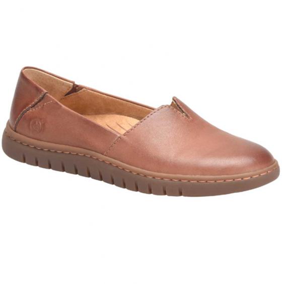Born Sebra II Flat Tan Brandy (Women's)