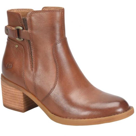 Born Reis Heeled Boot Cuero Brown (Women's)
