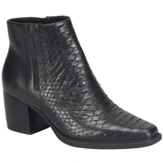 Born Aiken Heeled Boot Black Snake (Women's)