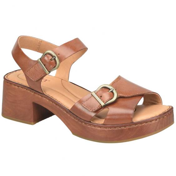 Born Bella Platform Heel Sandal Dark Tan (Women's) Born Bella Platform Heel Sandal Dark Tan (Women's)