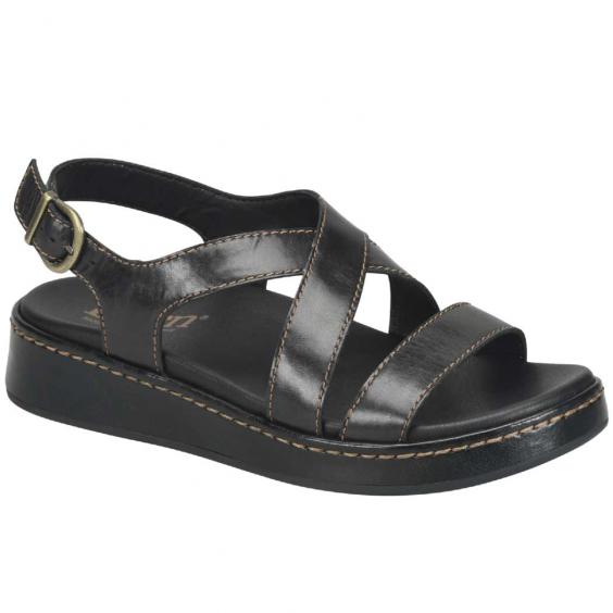 Born Victoria Wedge Sandal Black (Women's)
