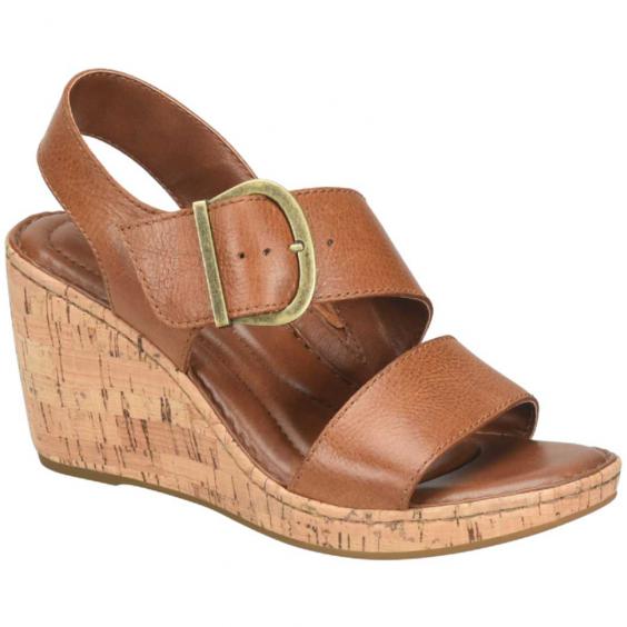 Born Sapphire Wedge Sandal Tan (Women's)