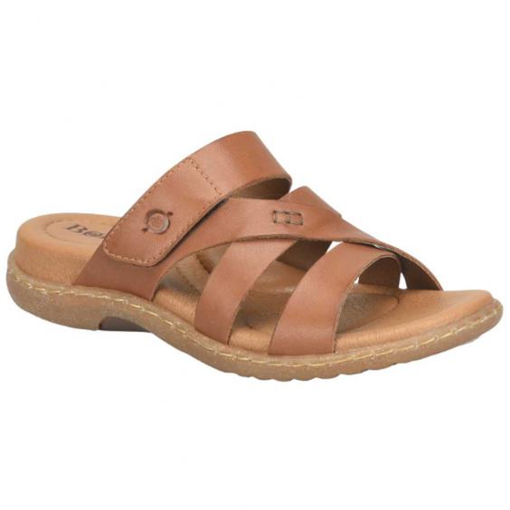 Born Shawna Slide Sandal Milk Chocolate Brown (Women's)