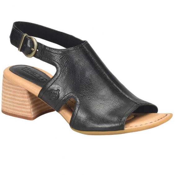 Born Swinton Heeled Sandal Black (Women's)