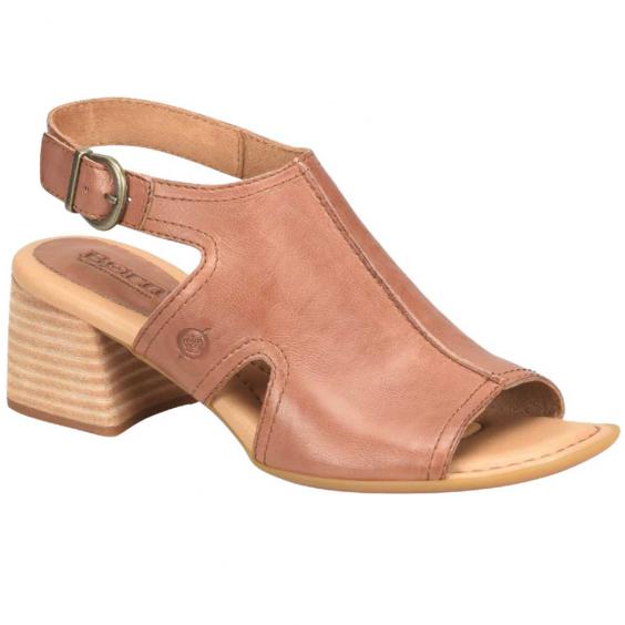 Born Swinton Heeled Sandal Brown Luggage (Women's) Born Swinton Heeled Sandal Brown Luggage (Women's)