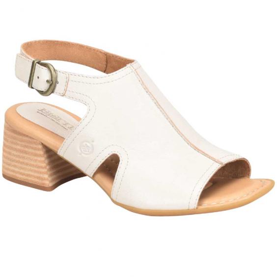Born Swinton Heeled Sandal White Ivory (Women's)