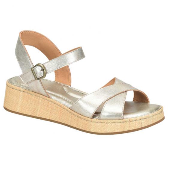 Born Cannes Wedge Sandal Light Gold (Women's)