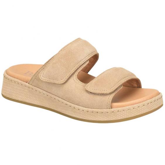 Born Vivian Slide Taupe Beige Suede (Women's)