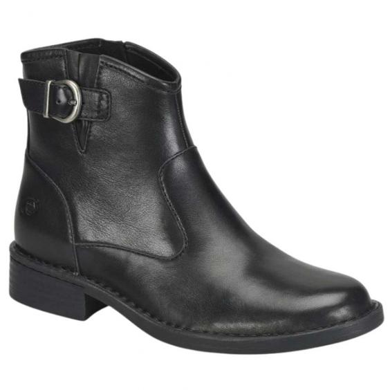 Born Charlie Bootie Black Full Grain (Women's)