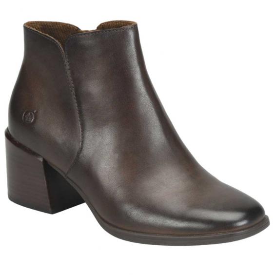 Born Lisbet Bootie Chocolate Castagno Full Grain (Women's)