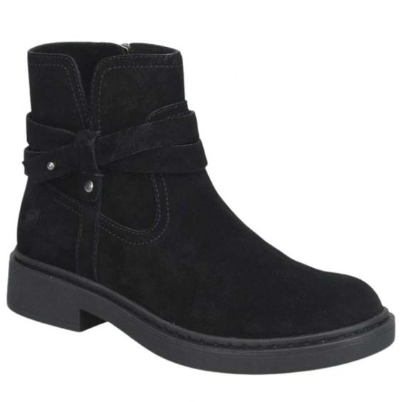 Born Barren Ankle Boot Black Suede (Women's) Born Barren Ankle Boot Black Suede (Women's)